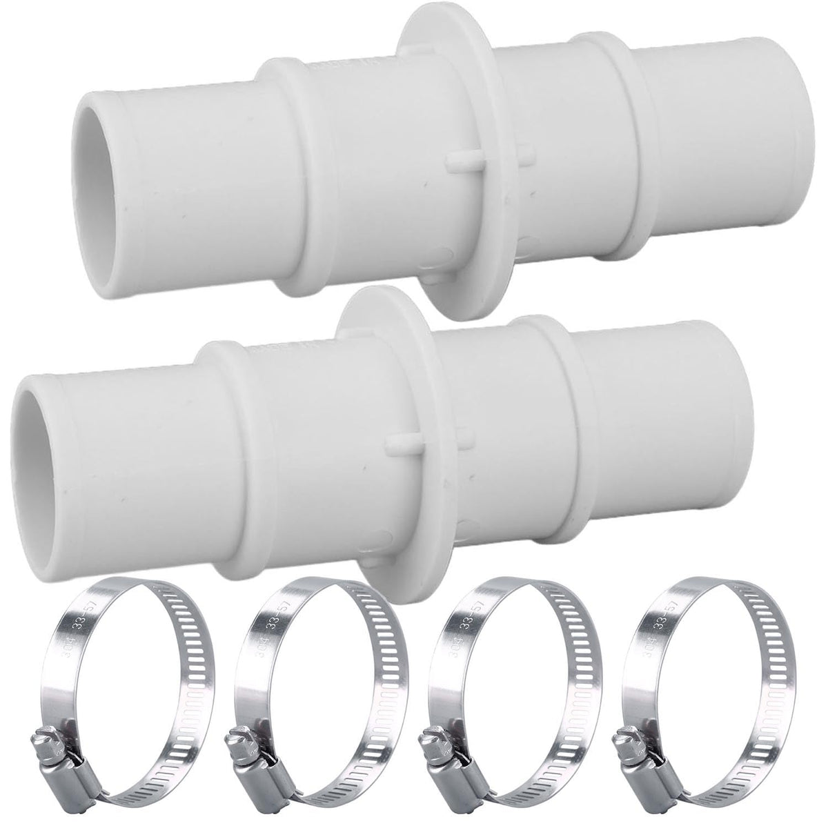 LonlyEagle pool hose adapter connector for 1-1/4 to 1-1/2 inch hoses, easy setup.