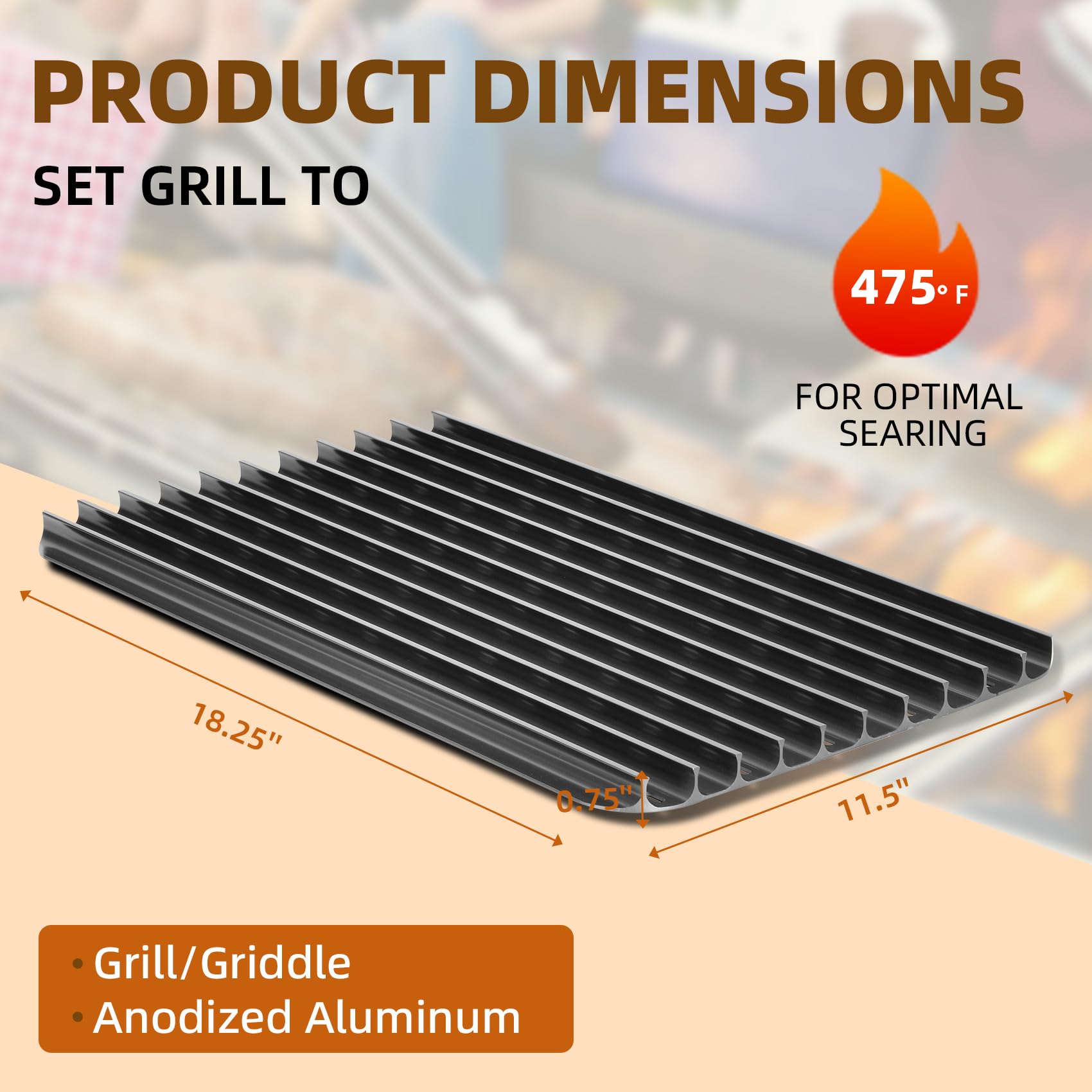 Lonsge BAC772 compatible grills illustration emphasizing broad fit with Traeger models