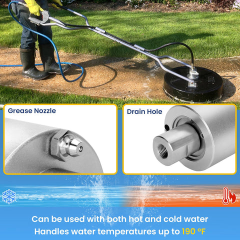 Easy quick-install design with center-threaded spray bars for fast setup.