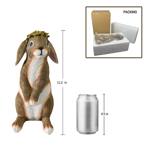 Lonyin Deco rabbit statue makes a thoughtful yard or porch gift