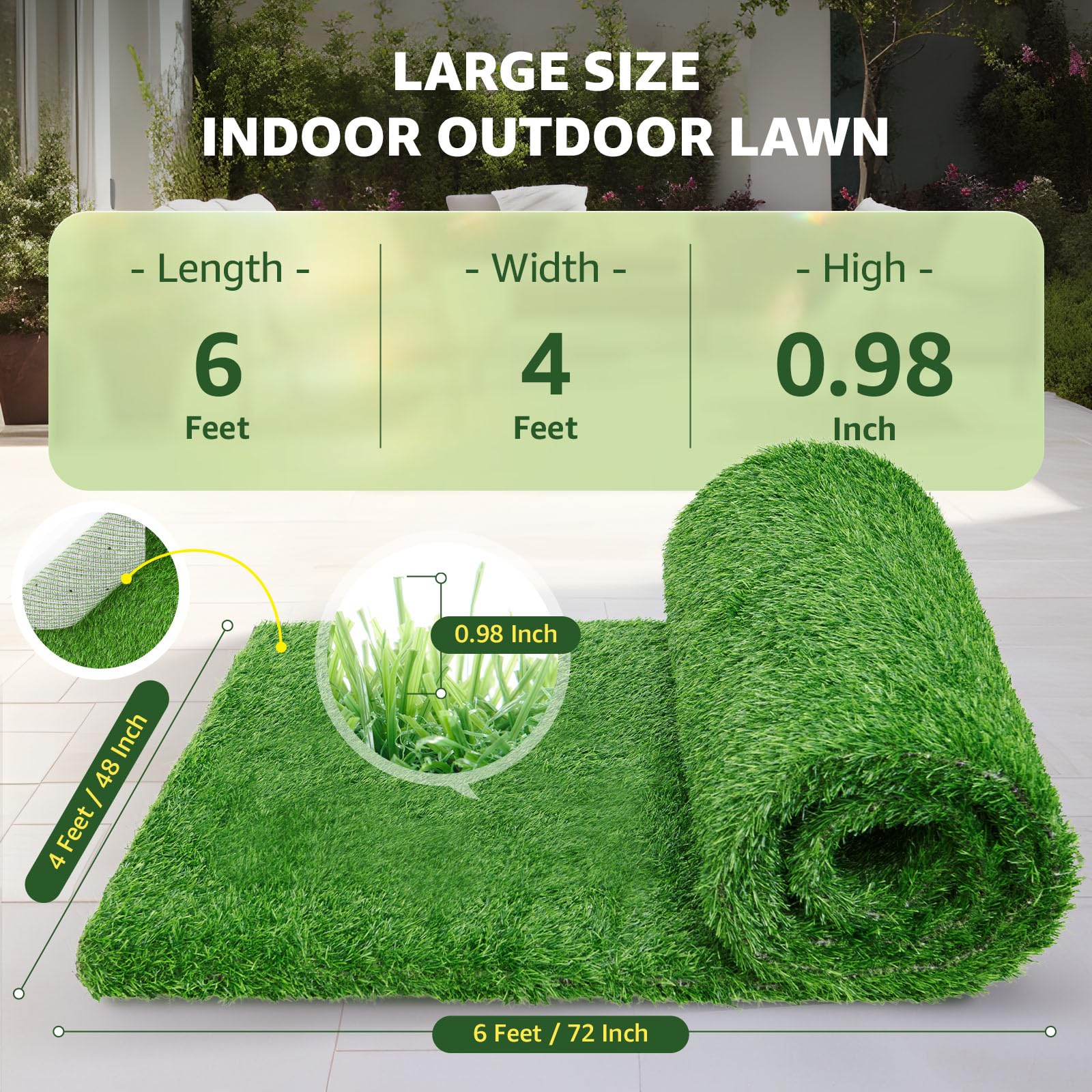 LOOBANI low-maintenance grass with no watering or mowing