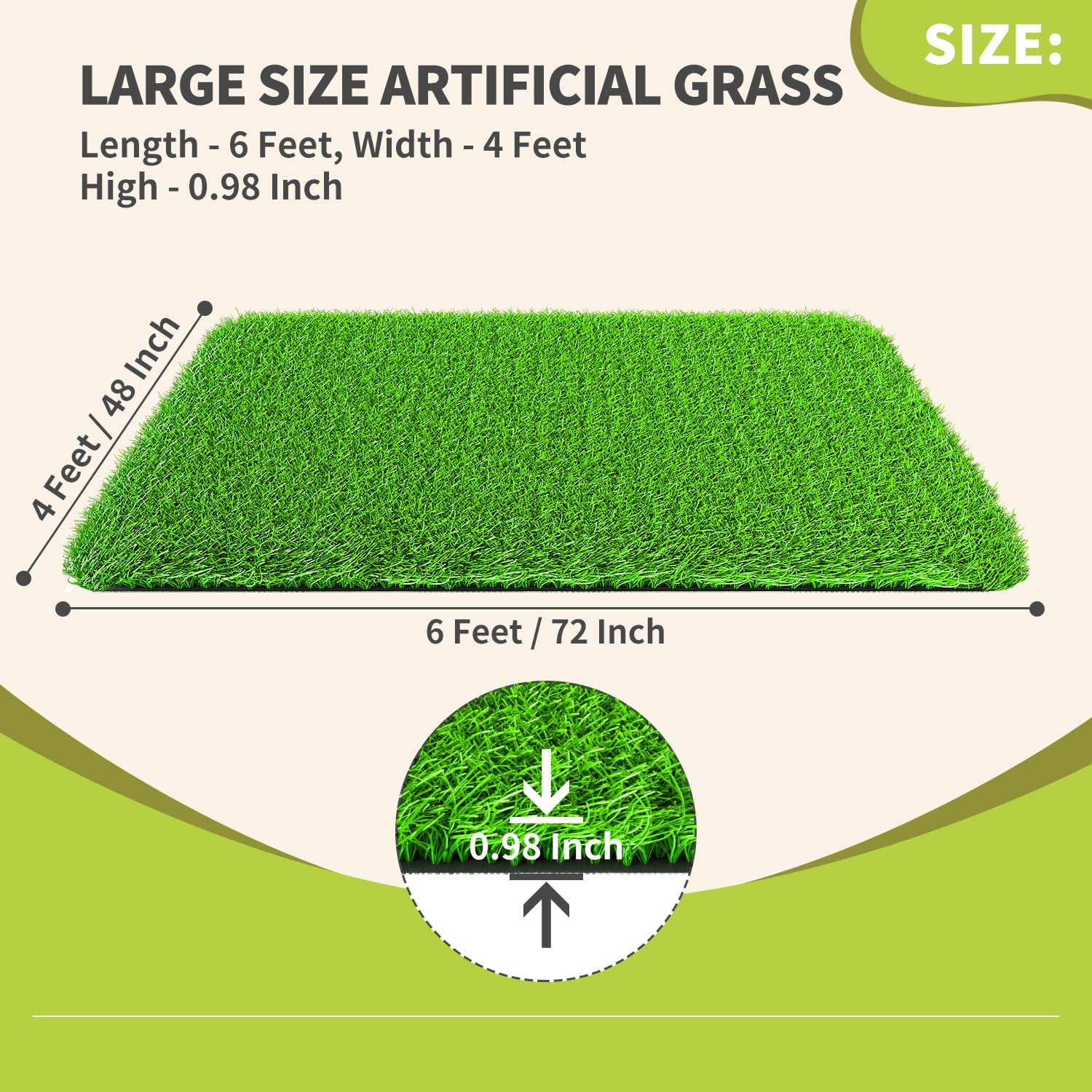 LOOBANI versatile grass for patios, balconies, gardens and rooftops.
