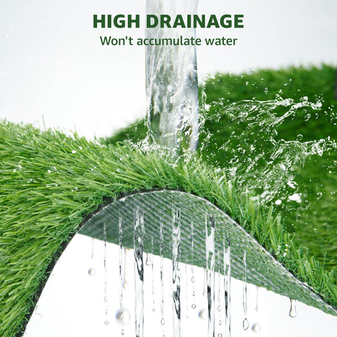 LOOBANI UV-resistant synthetic grass maintains color on sunny days