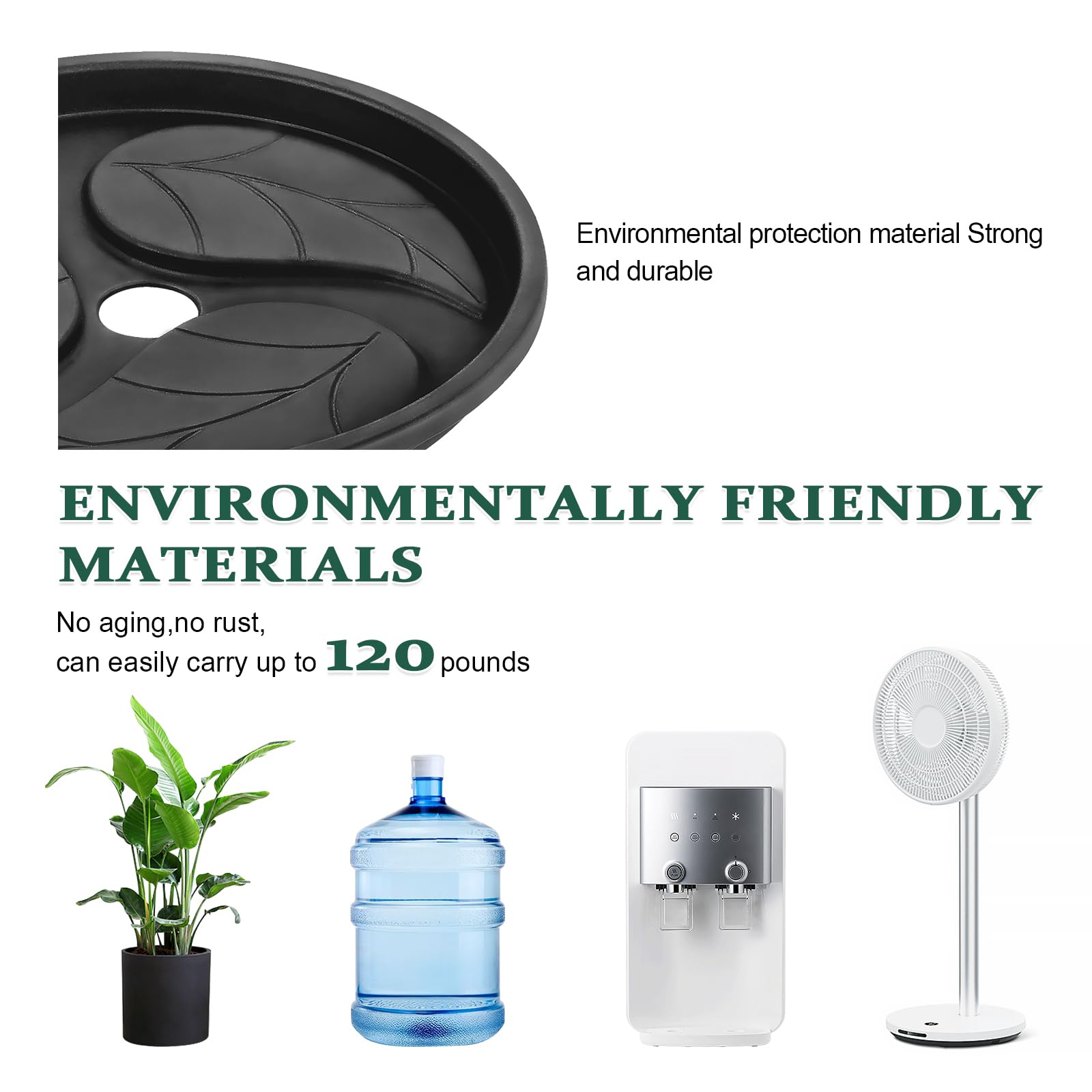 Looca deep-dish tray catches spills for a cleaner area.