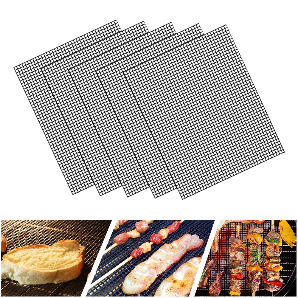 LOOCH grill mat set 5 reused multiple times for grilling