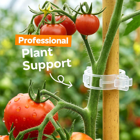 LOOHOI plant support clips transparent PP protect stems while guiding growth