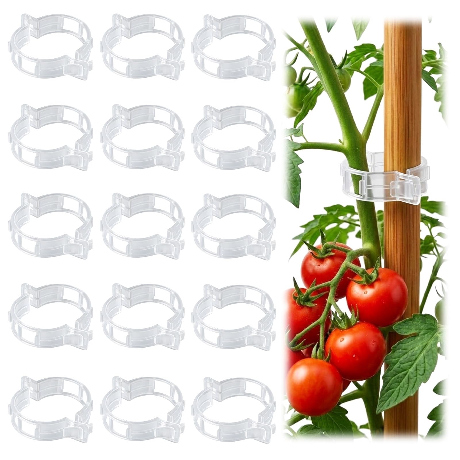 LOOHOI tomato clips for climbing plants provide sturdy vine support