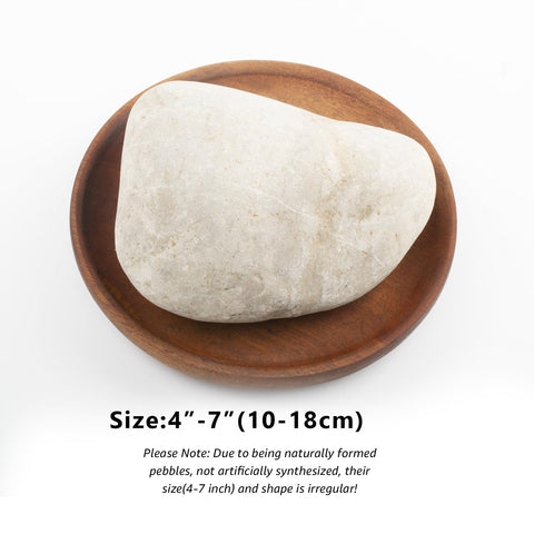 LOOIOOJ natural river rocks eco-friendly, unpolished stones with color variation when wet or dry.