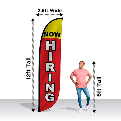 LookOurWay 12ft banner ideal for events such as grand openings.