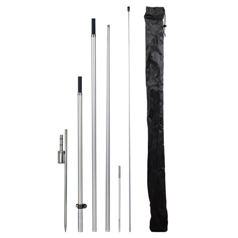 LookOurWay feather flag pole kit 13ft assembly boosts outdoor visibility