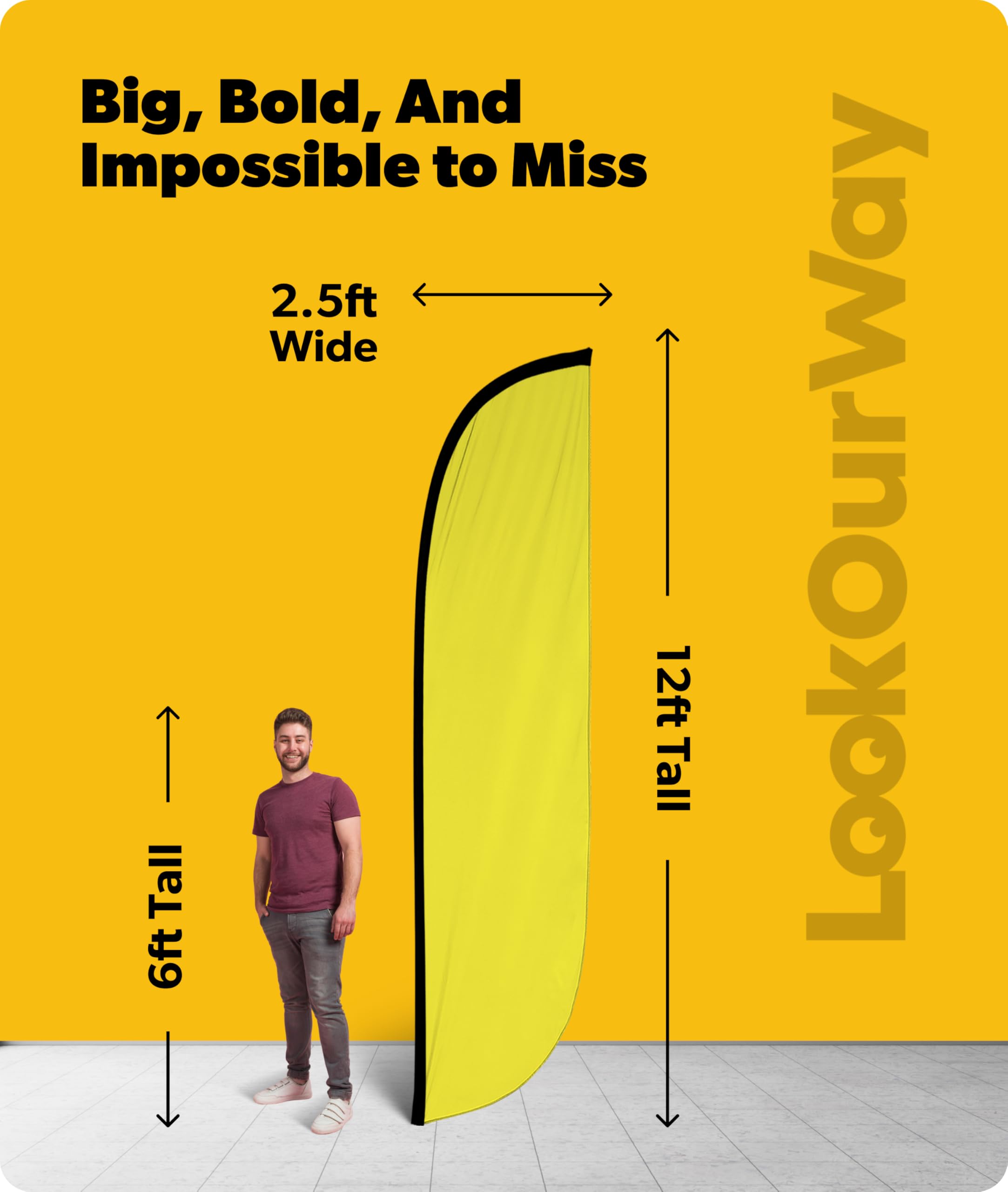 Close-up of LookOurWay yellow fabric showing UV-resistant durability in sunlight.