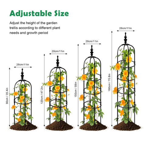 LOOMINGSX garden tower design helps create elegant plant frames for pots and beds.