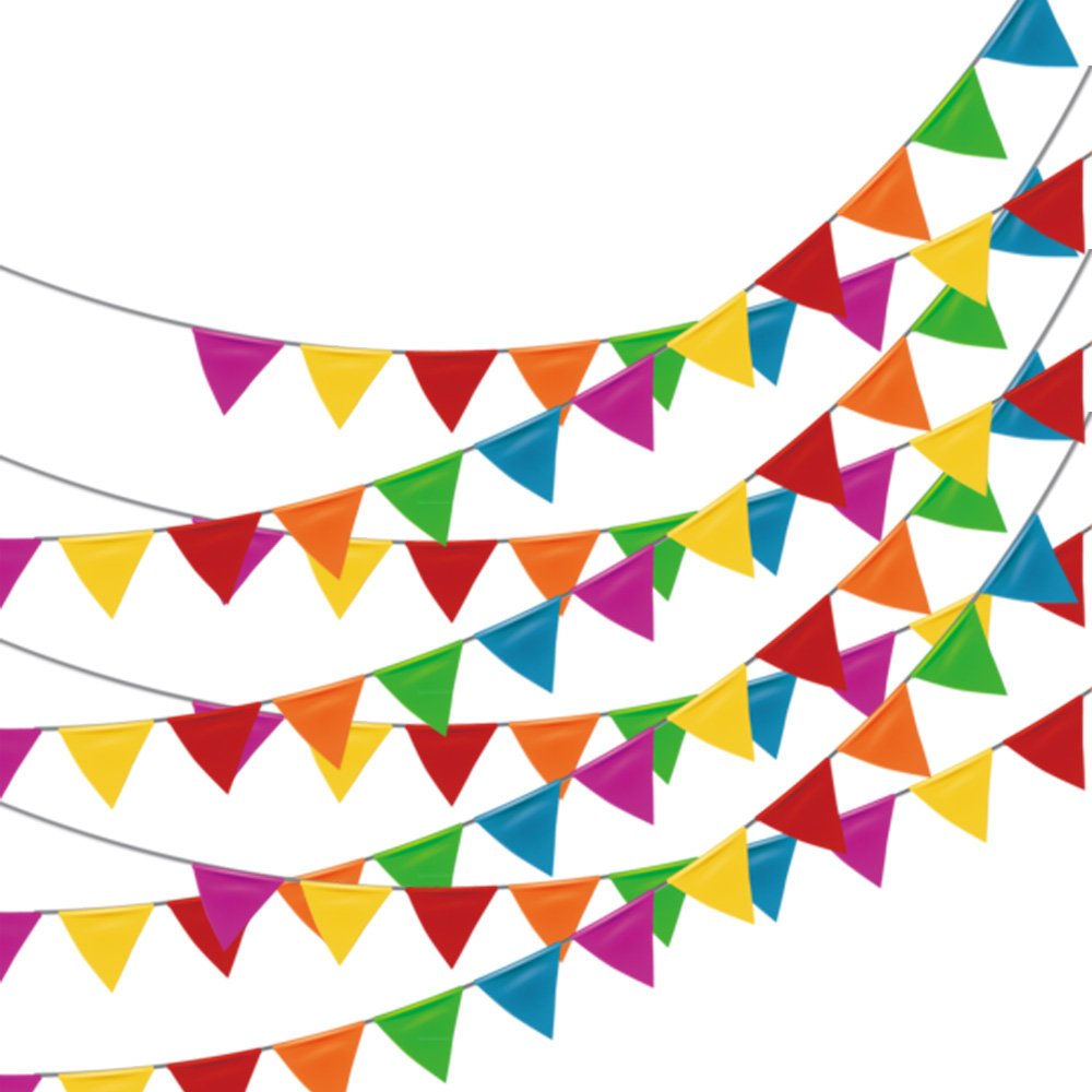 Loopjoygame pennant flags multicolor for vibrant event decoration