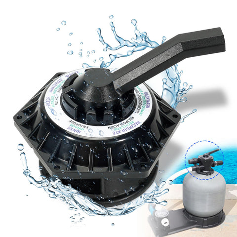 Loosoo Hi-Flow 6-Way top valve close-up for Pentair filters, reliable performance.