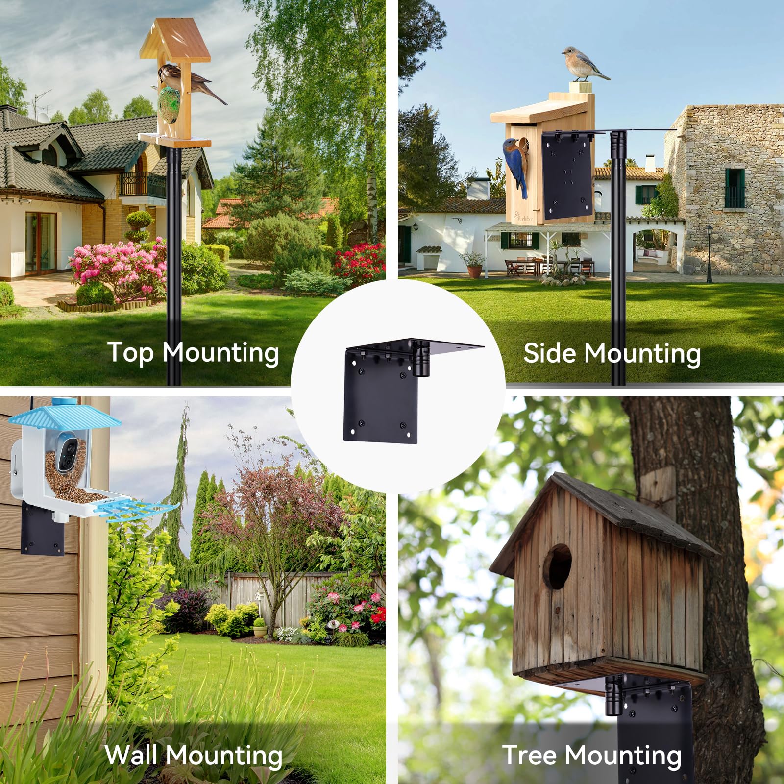 LOPANNY top-or-side mounting options suit different feeder placements.