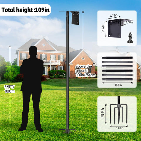 LOPANNY two-pack 109-inch poles provide sturdy bird watching support.