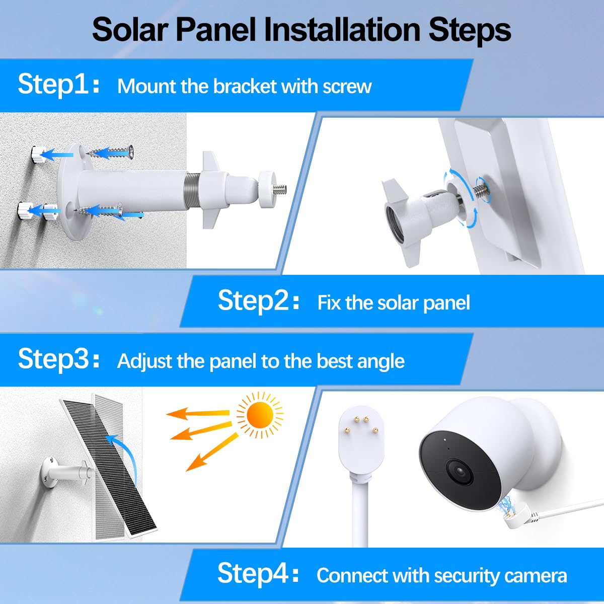 Loqdivr 360-degree bracket enables optimal sunlight exposure.
