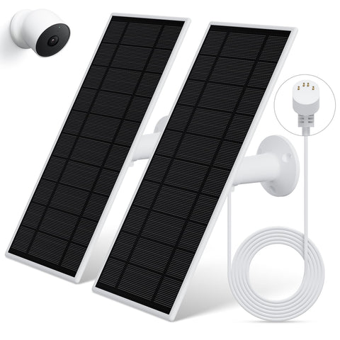 Loqdivr solar panel for Nest Cam maintaining continuous outdoor charging