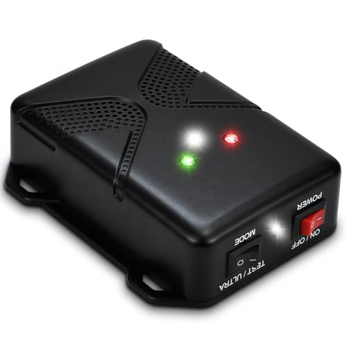 Loraffe Battery-powered rodent deterrent with 3 AA, cordless and ready for storage.