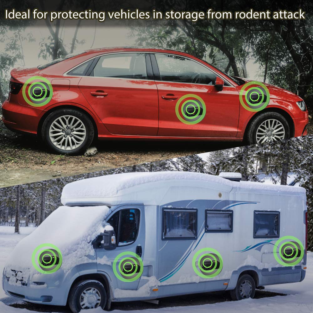 Loraffe ultrasonic plus LED strobe enhances protection around engines.