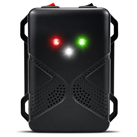 Loraffe deterrent shows a bright strobe light under the hood.