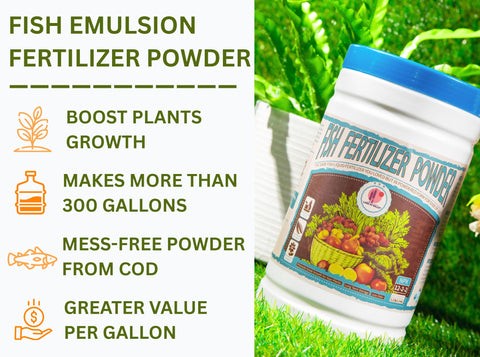 Lord of Millet Fish Emulsion Powder dissolves quickly in water for even feed.