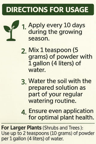 Lord of Millet Fish Emulsion Powder boosts fruit plants with essential nutrients.