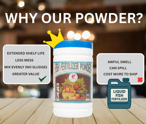 Lord of Millet Fish Emulsion Powder on trees and shrubs supports healthy foliage.