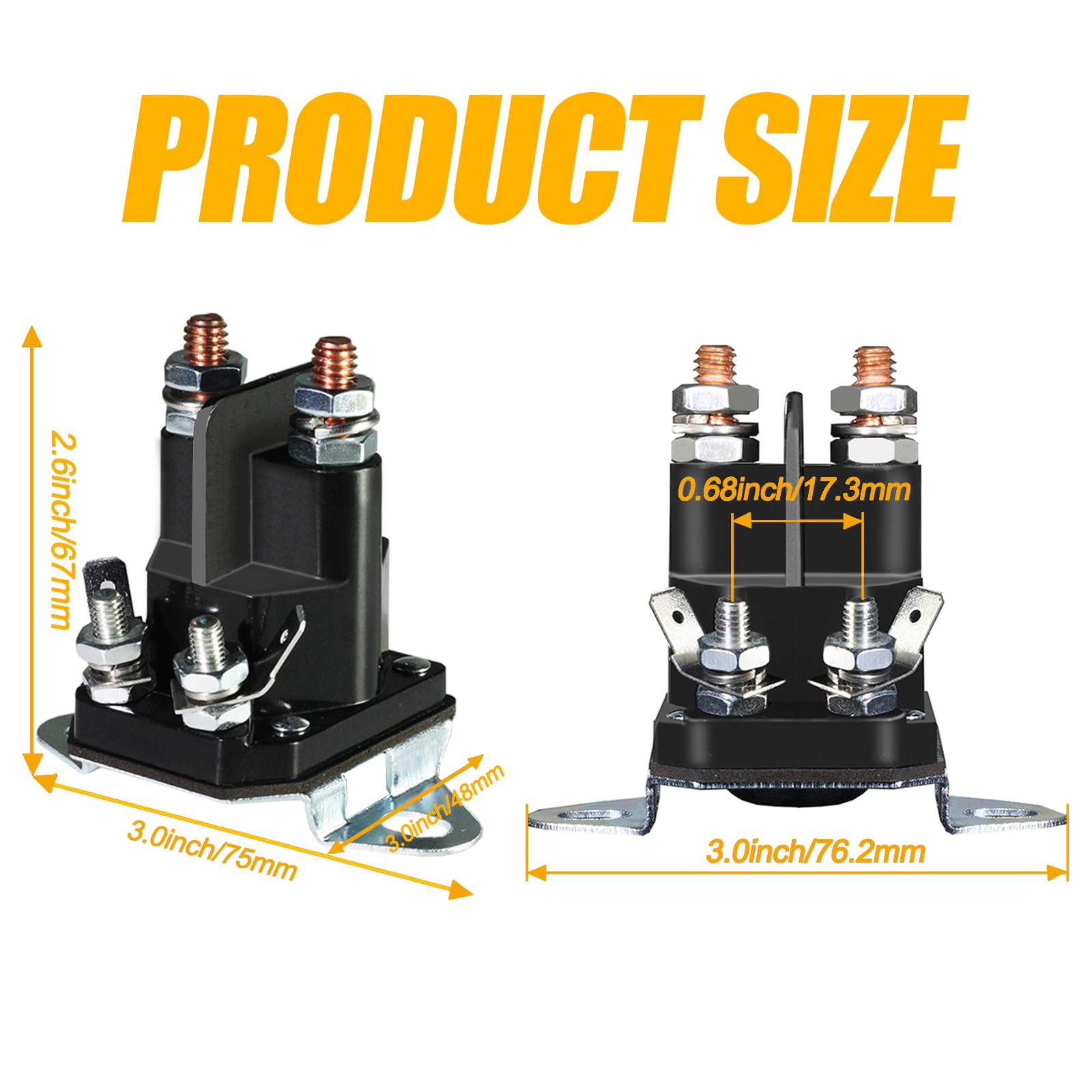 LordandLand 117-1197 solenoid side connections for reliable engagement