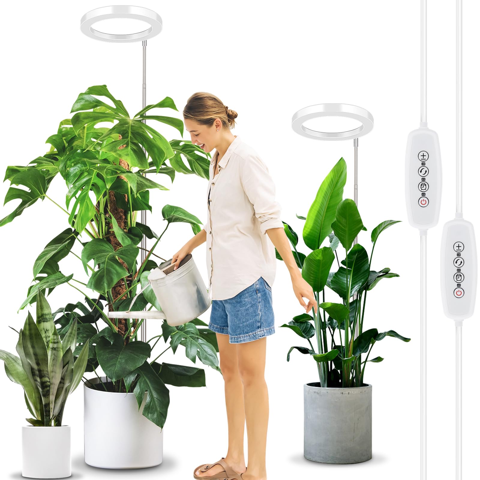 Lordem 10-inch grow light panel for robust indoor plant growth