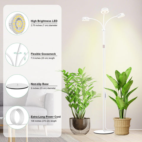 Five-dimming-level control on LORDEM plant light heads