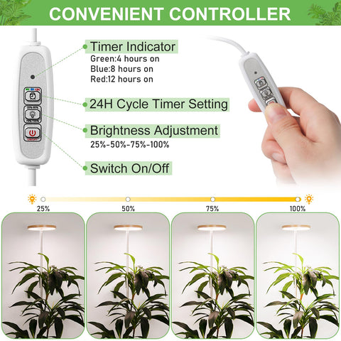 LORDEM light with dimmable brightness levels for different plants