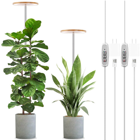 LORDEM Bamboo Grow Light full spectrum panel supports steady indoor plant growth