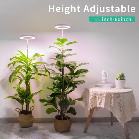 LORDEM grow light with 4 brightness settings for different plant needs