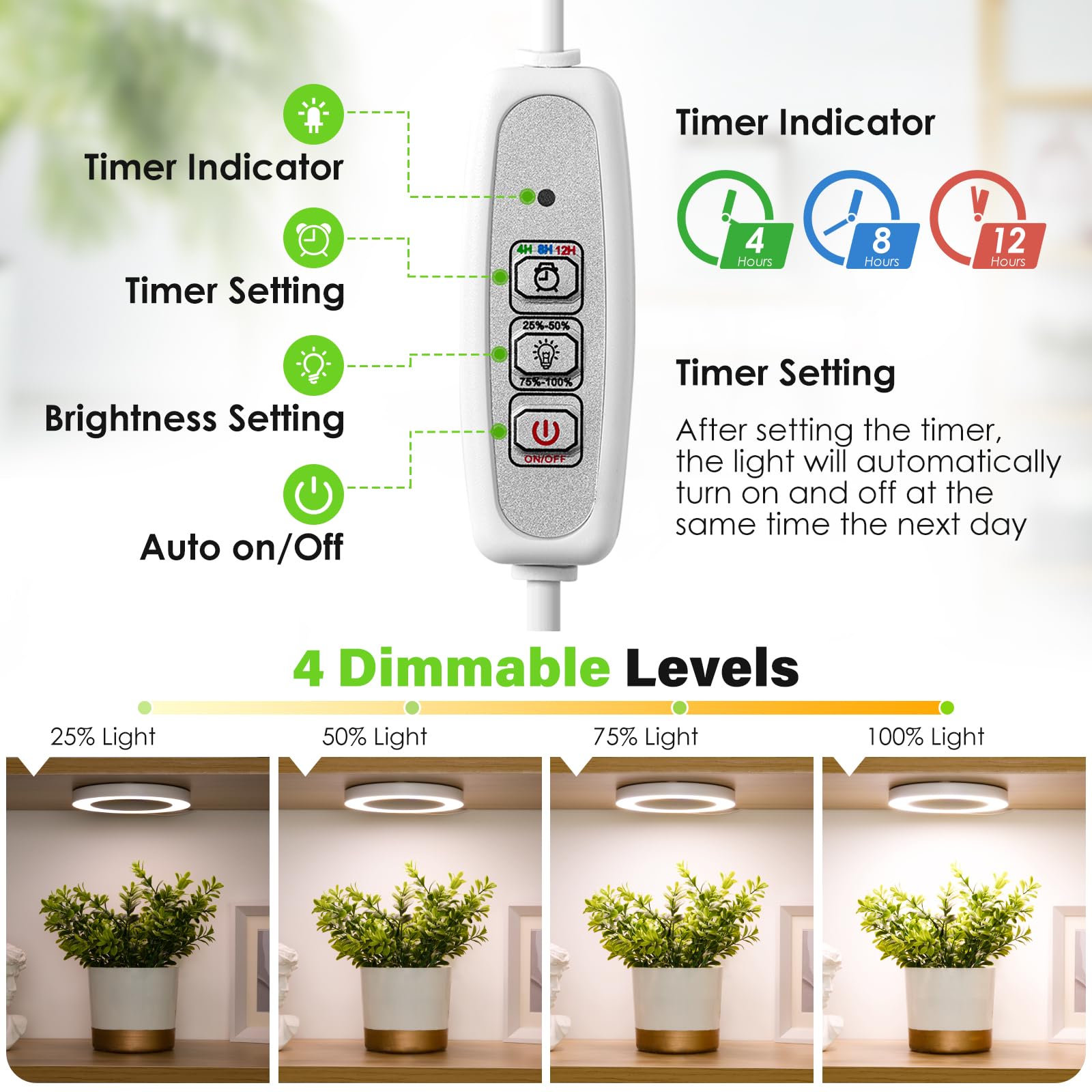 LORDEM adjustable brightness levels tailored to growth stages.