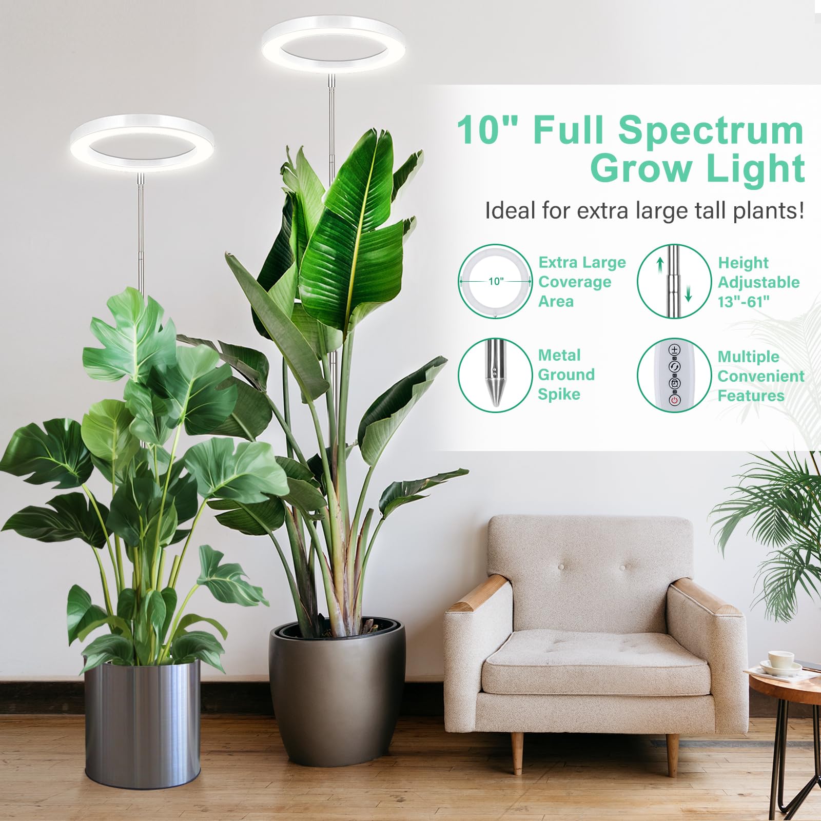 Close-up of Lordem full-spectrum LEDs for balanced plant lighting