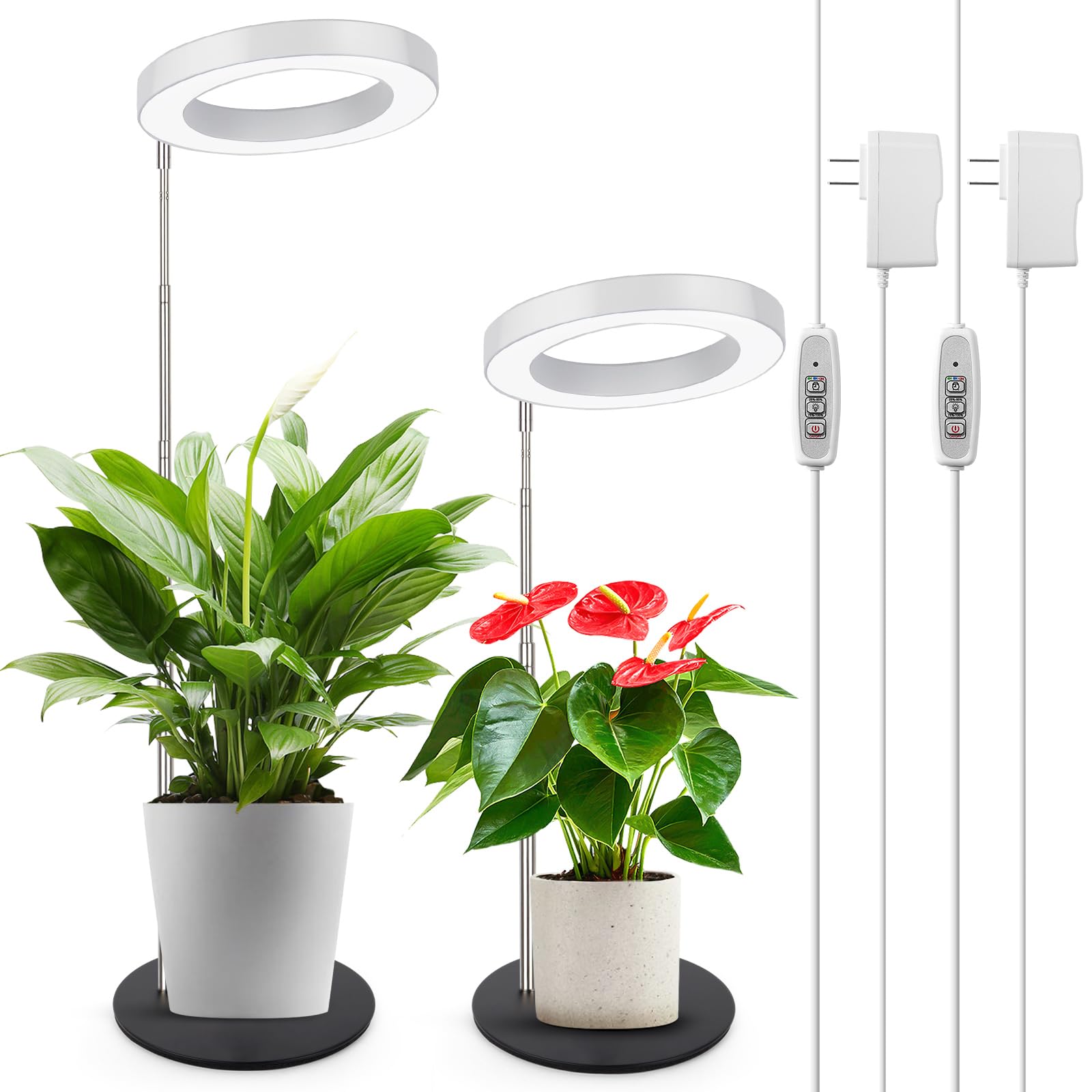 LORDEM Grow Light with 72 LEDs delivering full-spectrum indoor plant growth