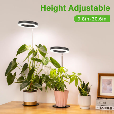LORDEM grow light delivers 72-LED full-spectrum light for vibrant indoor plant growth.