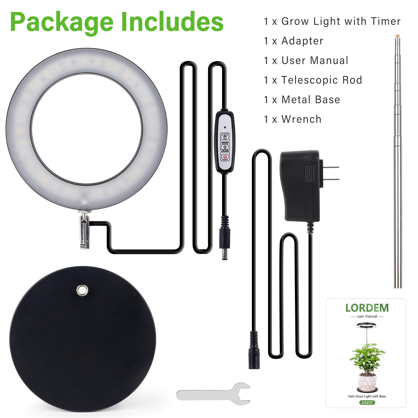 LORDEM compact design blends with decor while empowering plant growth.