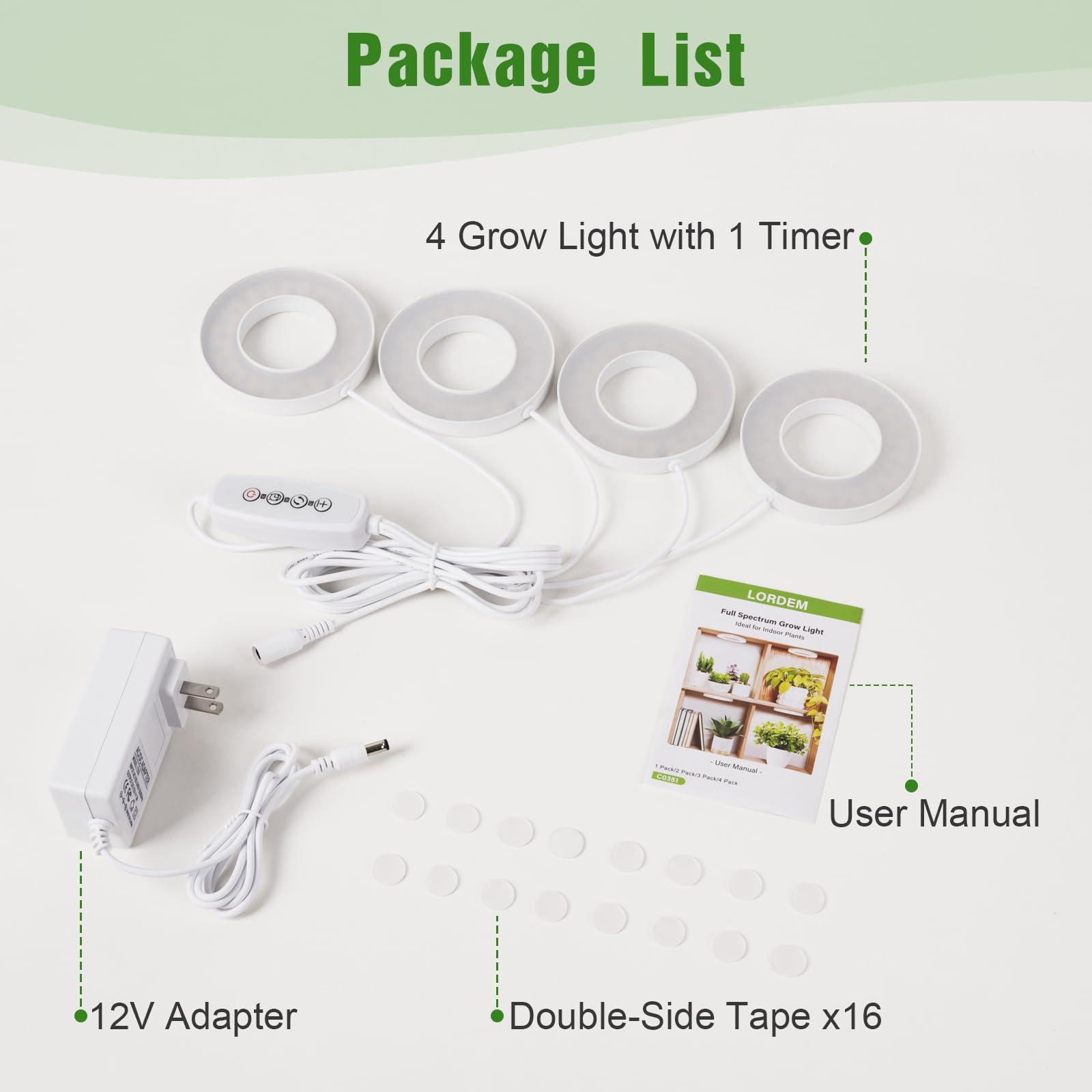 LORDEM Halo Grow Light warranty and support information