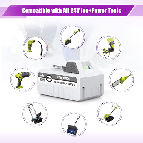 LORDONE 24V Snow Joe compatibility ensures reliable power.