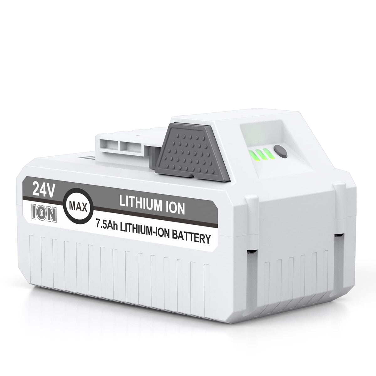 LORDONE 7500mAh battery installation view for Sun Joe and Snow Joe tools.