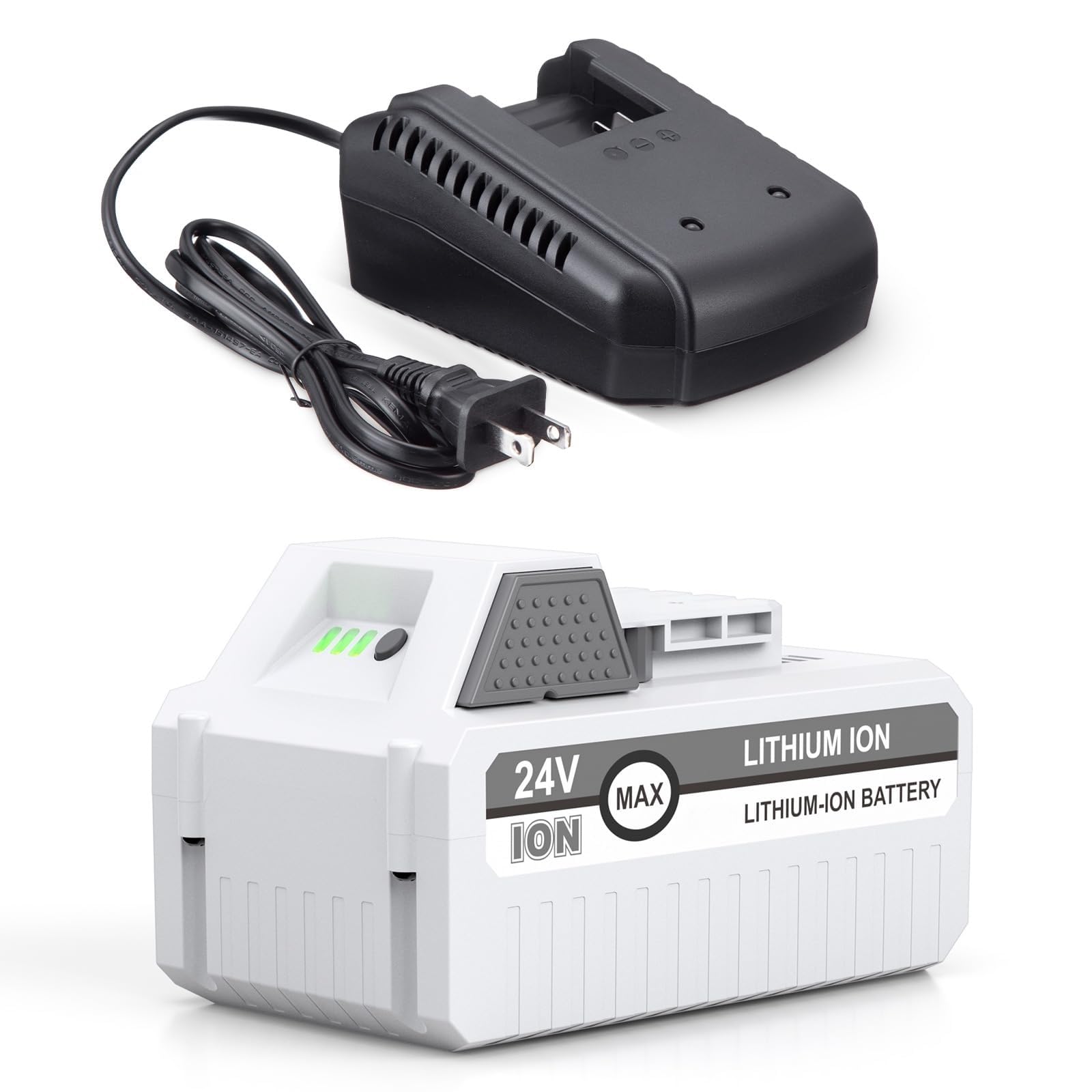 LORDONE 7500mAh battery for Snow Joe 24V with long-lasting power for yard tasks