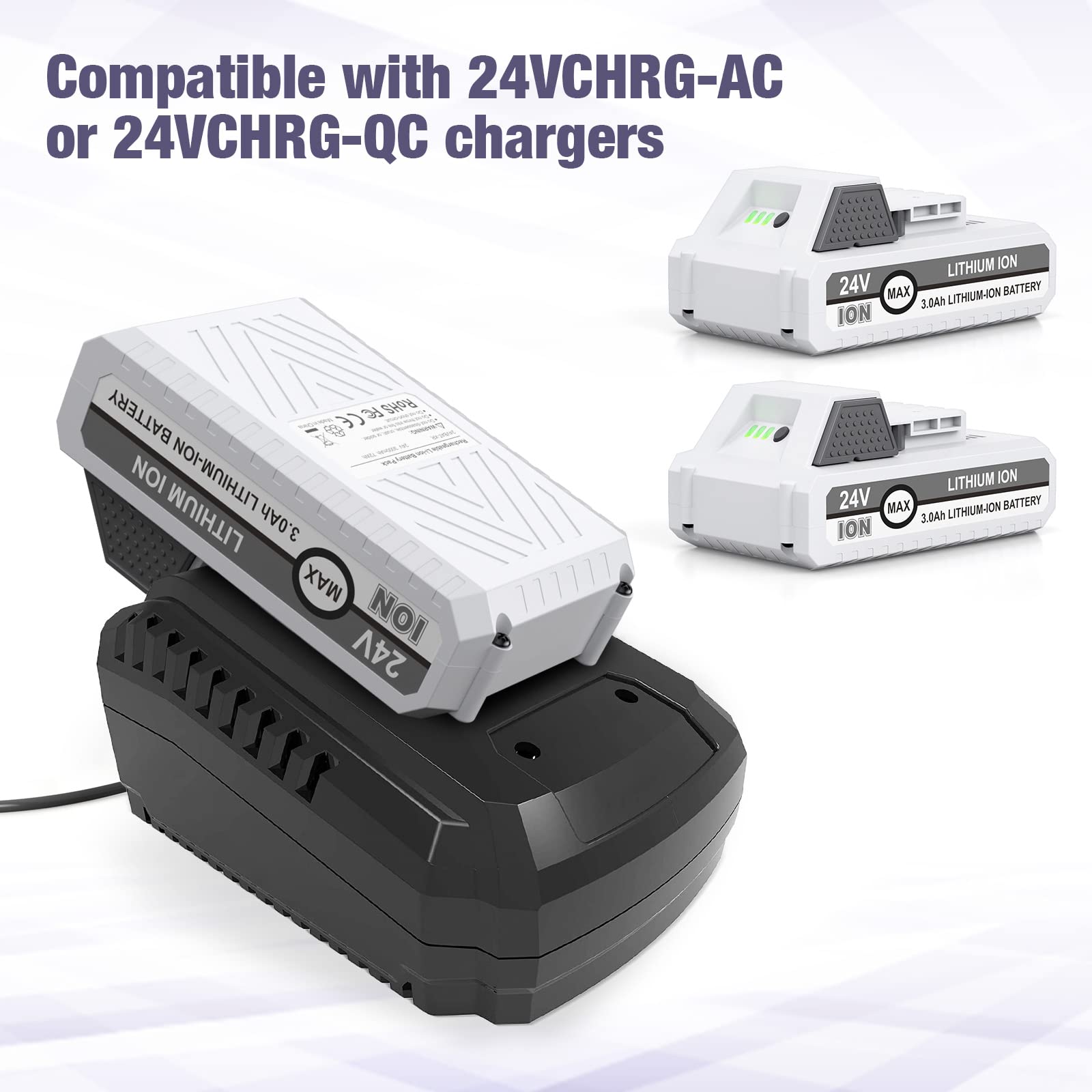 Lordone easy-install battery fits original charger alignment