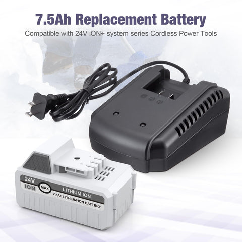 LORDONE fast charger for Snow Joe 24V batteries speeds up recharge