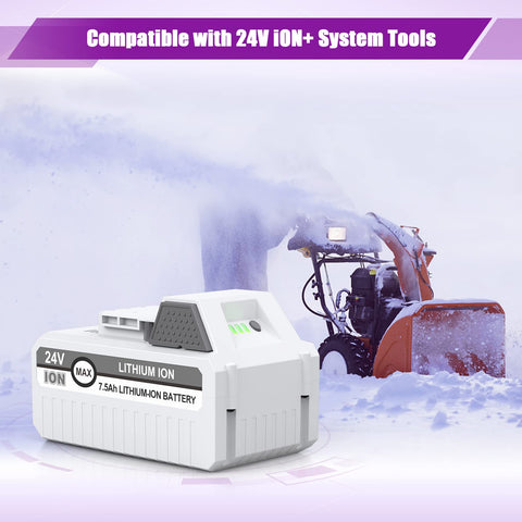 LORDONE replacement for Sun Snow Joe 24V keeps gear ready.