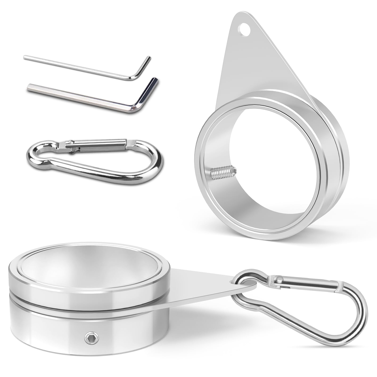 Loretoy flag pole ring with 360-degree rotation for smooth flag movement
