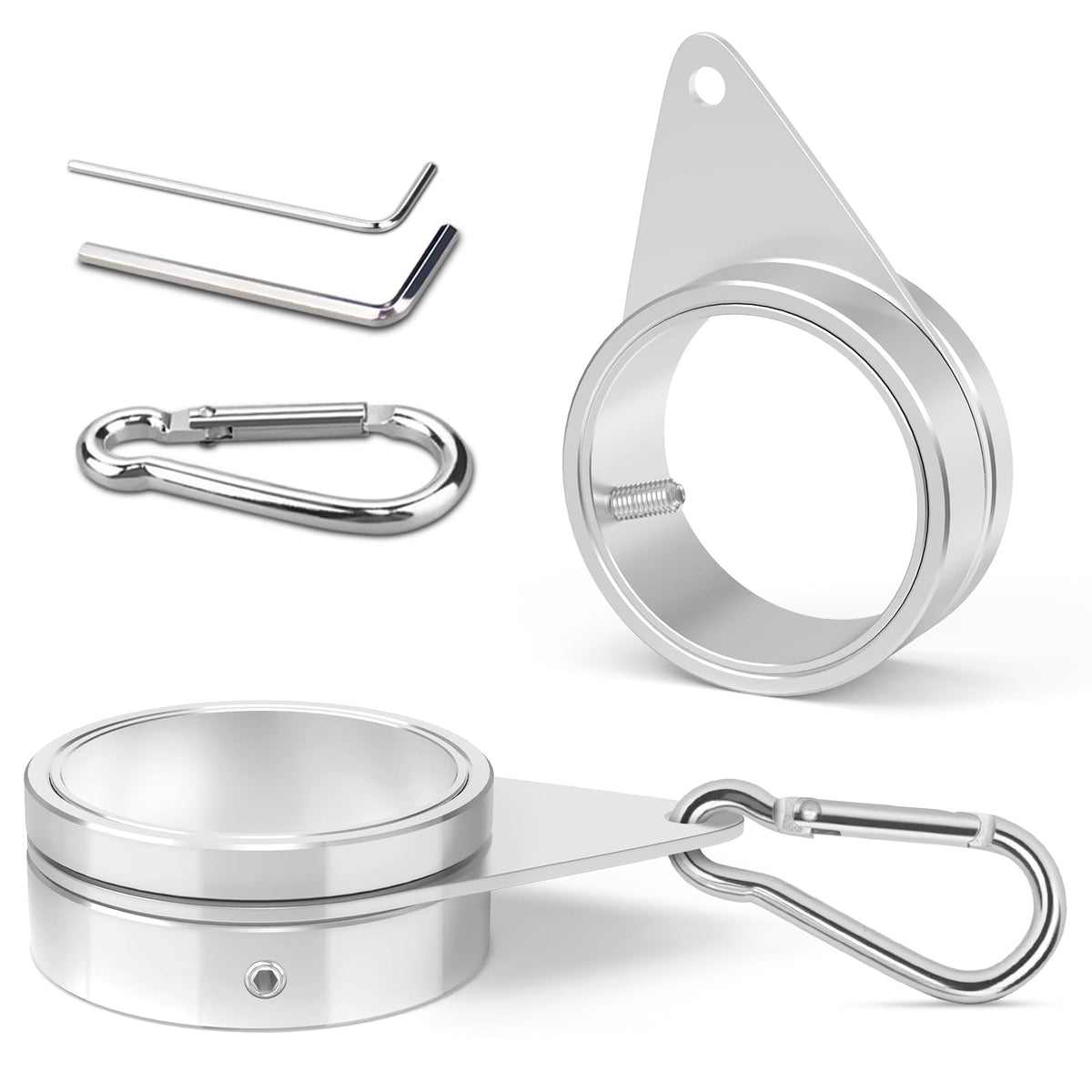 Loretoy flag pole ring with 360-degree rotation for smooth flag movement