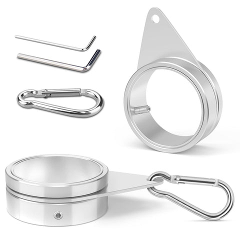 Loretoy flag pole ring with 360-degree rotation for smooth flag movement