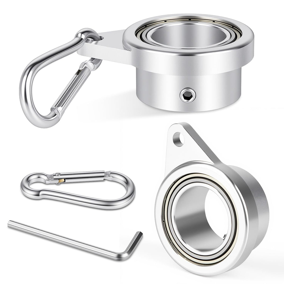 Loretoy flagpole ring 360° rotation enables smooth flag movement in windy conditions.